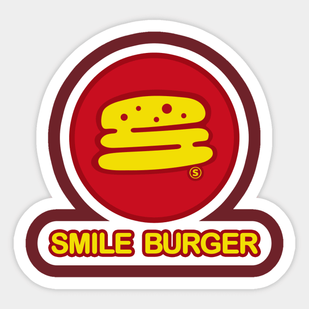 Smile Burger Sticker by YakuzaFan